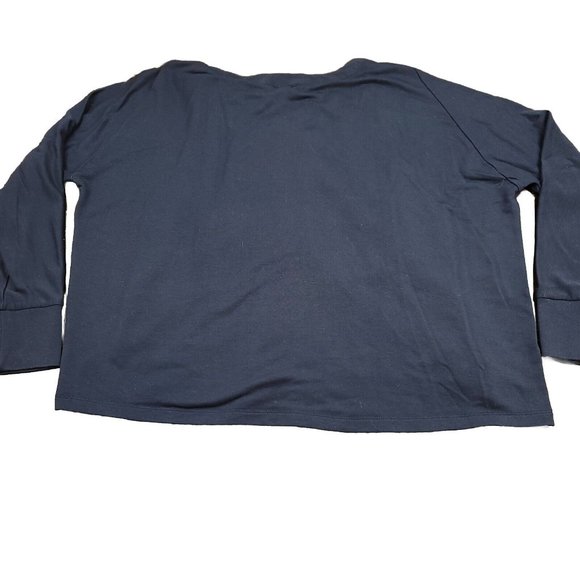 VINCE Womens XS Layered Sweater Silk Blend Chambray‎ Button Up Under Sweater Top - Picture 2 of 11